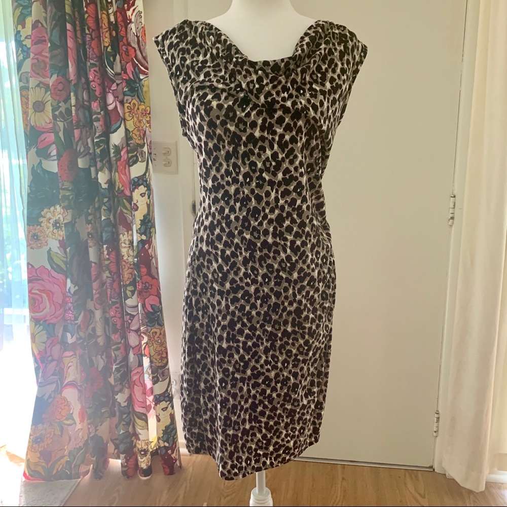 EUC Ann Taylor Leopard-Print Dress
